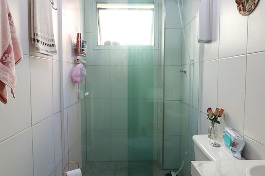 Banheiro Social de apartamento à venda com 2 quartos, 77m² em Assunção, São Bernardo do Campo