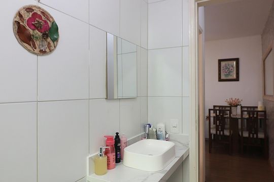 Banheiro Social de apartamento à venda com 2 quartos, 77m² em Assunção, São Bernardo do Campo