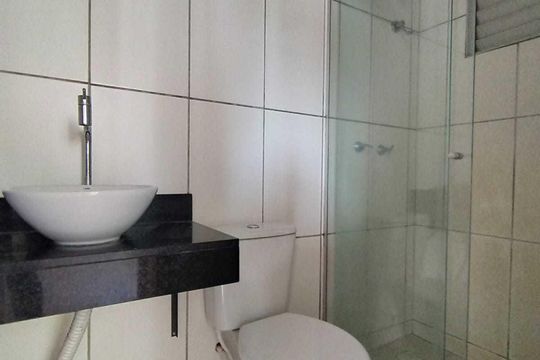 Banheiro de apartamento para alugar com 2 quartos, 48m² em Operário, Novo Hamburgo