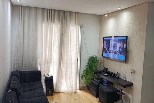 Sala de apartamento à venda com 3 quartos, 73m² em Vila Santa Luzia, São Bernardo do Campo