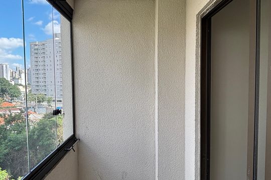 Varanda da Sala de apartamento à venda com 2 quartos, 56m² em Parque das Nações, Santo André