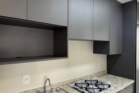 Cozinha de apartamento à venda com 2 quartos, 56m² em Parque das Nações, Santo André