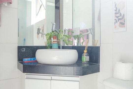 Banheiro de apartamento para alugar com 2 quartos, 85m² em Vila Franca, São Bernardo do Campo
