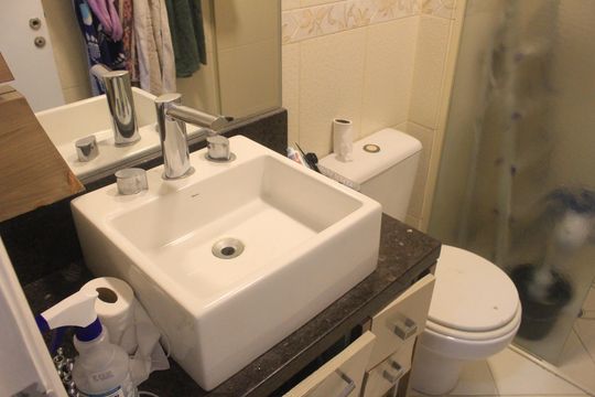 Banheiro da Suíte de apartamento à venda com 2 quartos, 78m² em Santa Paula, São Caetano do Sul