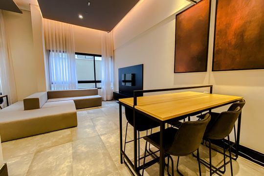 Área comum de kitnet/studio para alugar com 1 quarto, 22m² em Vila Mariana, São Paulo