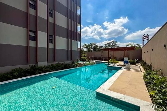 Piscina de apartamento para alugar com 2 quartos, 57m² em Santo Amaro, São Paulo