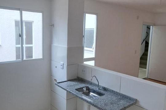Cozinha de apartamento à venda com 2 quartos, 42m² em Trevo, Belo Horizonte