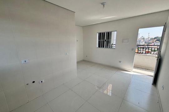 Cozinha de apartamento à venda com 2 quartos, 34m² em Parque Boturussu, São Paulo