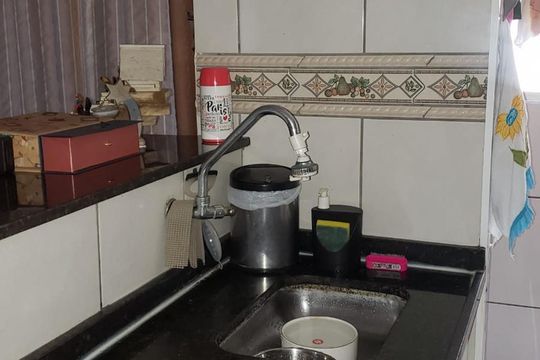 Cozinha de apartamento à venda com 2 quartos, 49m² em São Bernardo, Campinas