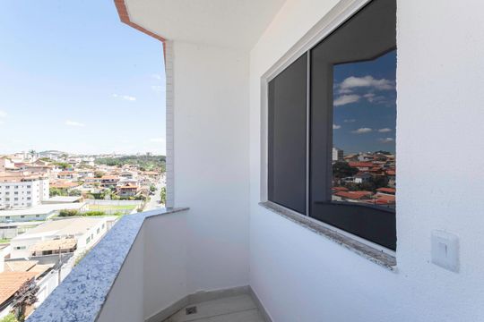 Varanda do quarto  de apartamento à venda com 2 quartos, 125m² em Arvoredo, Contagem