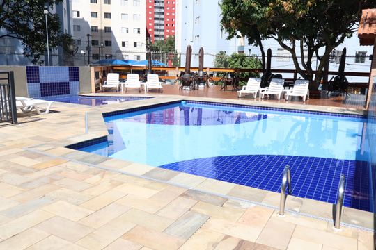 Área comum - Piscina de apartamento à venda com 2 quartos, 64m² em São Lucas, São Paulo