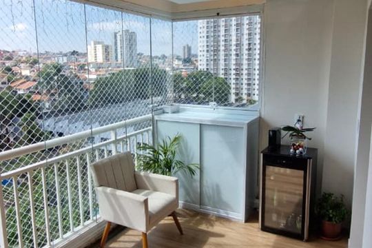 Varanda de apartamento à venda com 3 quartos, 81m² em Vila Isa, São Paulo