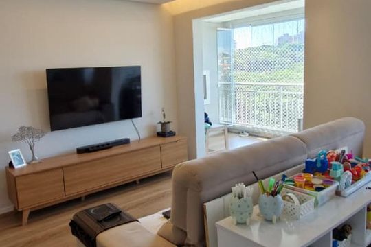 Sala de apartamento à venda com 3 quartos, 81m² em Vila Isa, São Paulo