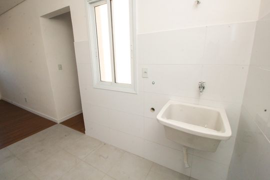 Cozinha e Área de Serviço de apartamento à venda com 2 quartos, 41m² em Jardim Stella, Santo André
