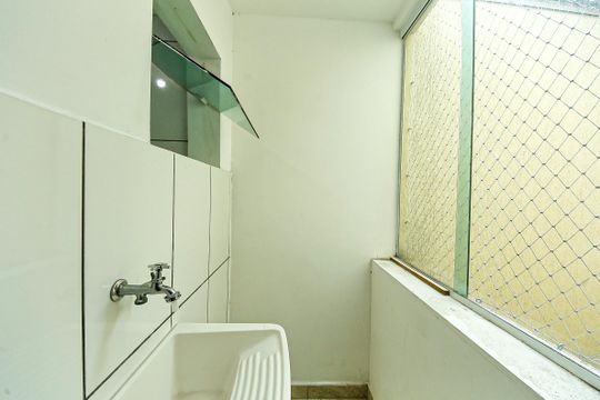 Área de serviço de kitnet/studio à venda com 1 quarto, 26m² em Vila Divina Pastora, São Paulo