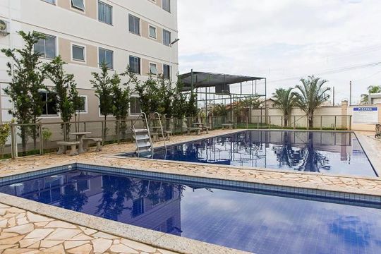 Piscina de apartamento para alugar com 2 quartos, 44m² em Shopping Park, Uberlândia