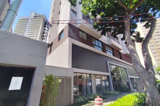 Fachada de kitnet/studio à venda com 1 quarto, 25m² em Cidade Monções, São Paulo