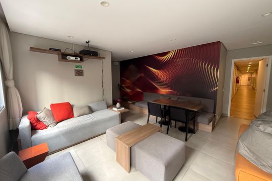Área comum - Salão de festas de kitnet/studio à venda com 1 quarto, 25m² em Vila Buarque, São Paulo