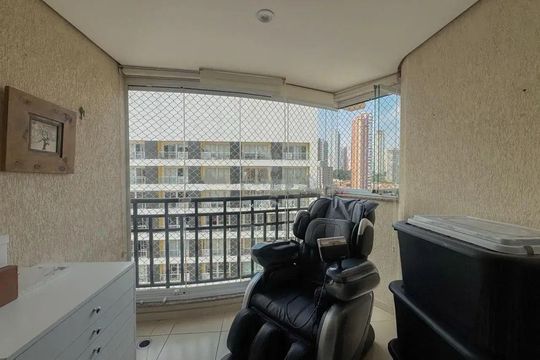 Varanda de apartamento à venda com 3 quartos, 87m² em Vila Regente Feijó, São Paulo