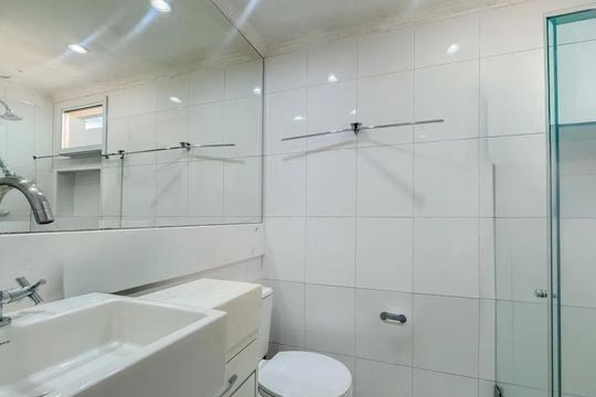 Banheiro de apartamento à venda com 3 quartos, 87m² em Vila Regente Feijó, São Paulo