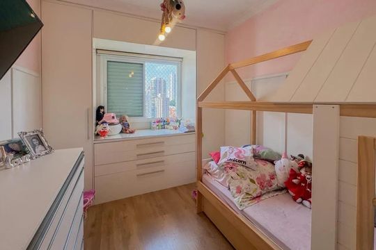 Quarto de apartamento à venda com 3 quartos, 87m² em Vila Regente Feijó, São Paulo