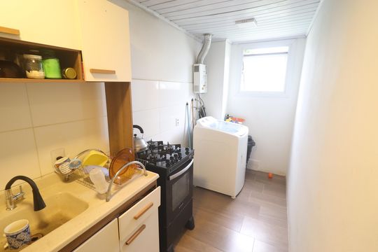 Cozinha de apartamento para alugar com 2 quartos, 53m² em Rondônia, Novo Hamburgo