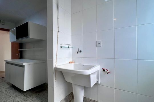 Área de Serviço de apartamento à venda com 3 quartos, 90m² em Funcionários, Belo Horizonte