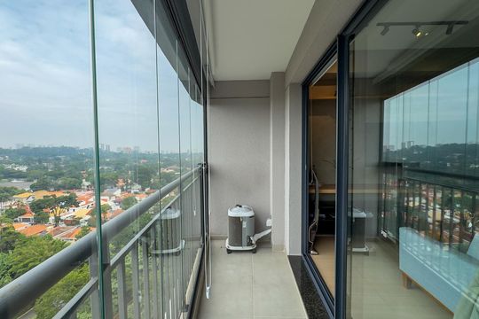 Sacada de kitnet/studio à venda com 1 quarto, 28m² em Santo Amaro, São Paulo