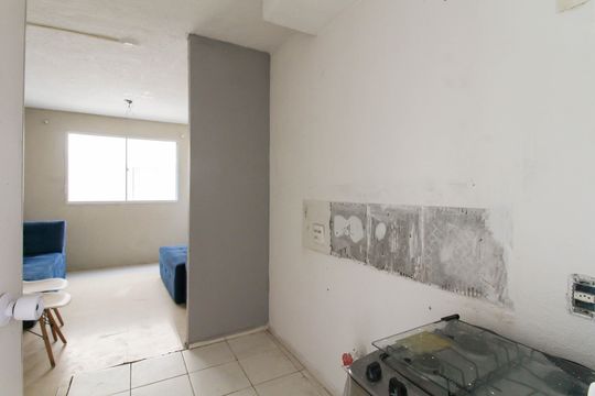 Cozinha de apartamento à venda com 2 quartos, 55m² em Estância Velha, Canoas