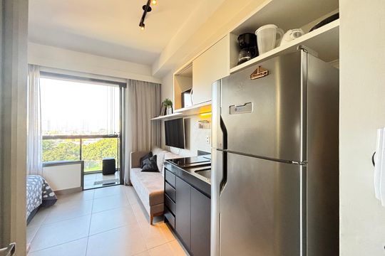 Studio de kitnet/studio para alugar com 1 quarto, 27m² em Vila Olímpia, São Paulo