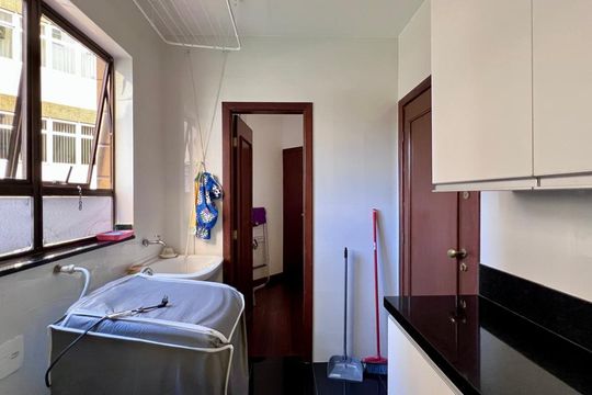 Área de Serviço de apartamento à venda com 4 quartos, 127m² em Funcionários, Belo Horizonte