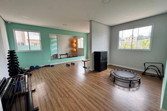 Área comum - Academia de apartamento para alugar com 1 quarto, 35m² em Jardim Piracuama, São Paulo
