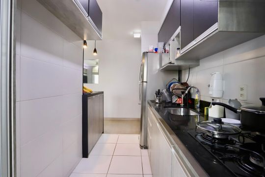 Cozinha de apartamento à venda com 2 quartos, 56m² em Brás, São Paulo