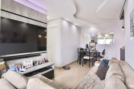 Sala de apartamento à venda com 2 quartos, 56m² em Brás, São Paulo
