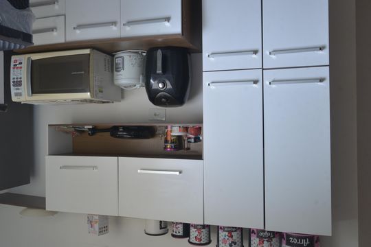 Cozinha  de apartamento à venda com 2 quartos, 80m² em Jardim Jamaica, Santo André