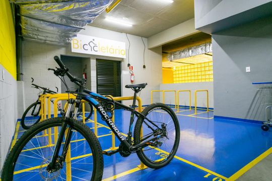 Área comum - Bicicletário de kitnet/studio para alugar com 1 quarto, 63m² em Santana, São Paulo