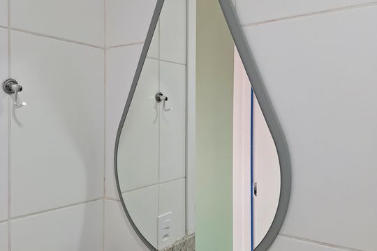 Banheiro de kitnet/studio para alugar com 1 quarto, 25m² em Tucuruvi, São Paulo