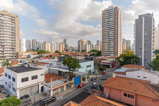 Vista da varanda de apartamento à venda com 1 quarto, 24m² em Itaim Bibi, São Paulo