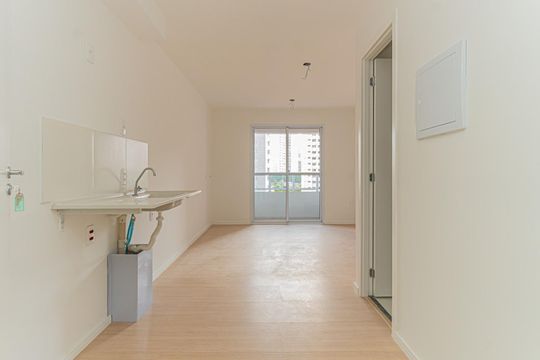 Cozinha de apartamento à venda com 1 quarto, 24m² em Itaim Bibi, São Paulo