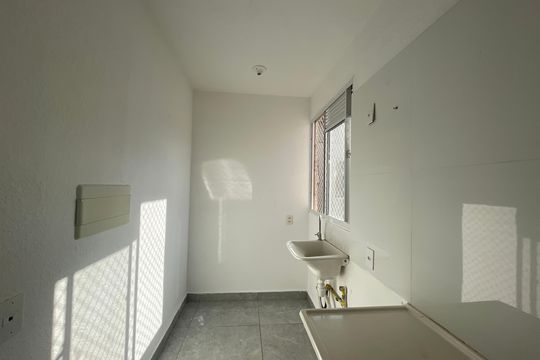 Cozinha de apartamento para alugar com 2 quartos, 39m² em Jardim Petropolis, Cotia