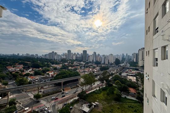 Vista de apartamento à venda com 1 quarto, 48m² em Campo Belo, São Paulo