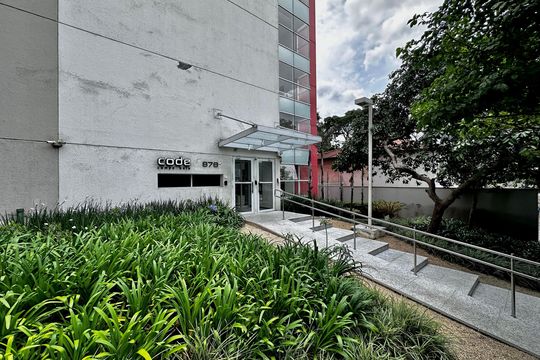 Fachada de apartamento à venda com 1 quarto, 48m² em Campo Belo, São Paulo