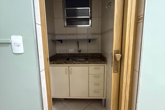 Cozinha de kitnet/studio à venda com 1 quarto, 36m² em Campos Elíseos, São Paulo