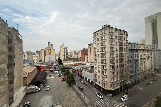 Vista da Rua de kitnet/studio à venda com 1 quarto, 36m² em Campos Elíseos, São Paulo