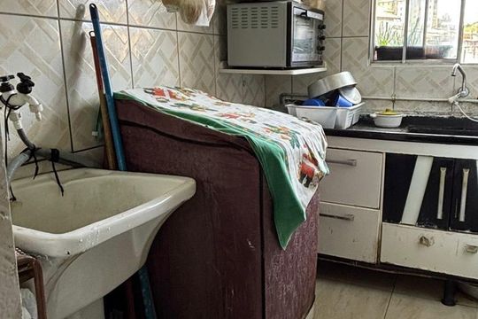 Área de Serviço/Cozinha  de apartamento à venda com 2 quartos, 40m² em Cooperativa, São Bernardo do Campo