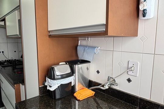 Área de Serviço de apartamento à venda com 2 quartos, 56m² em Vila Camilópolis, Santo André
