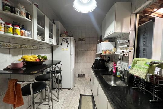 Cozinha de casa à venda com 3 quartos, 88m² em São João Batista, Belo Horizonte