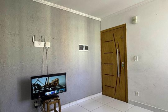 Sala de apartamento à venda com 2 quartos, 48m² em Conjunto Habitacional Três Marias, São Bernardo do Campo