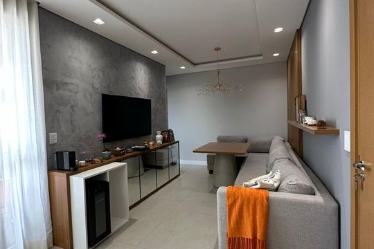 Sala de apartamento para alugar com 2 quartos, 53m² em Jardim do Lago, Jundiaí