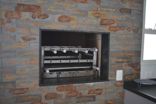 Área comum - Churrasqueira de apartamento à venda com 3 quartos, 100m² em Vila Assunção, Santo André